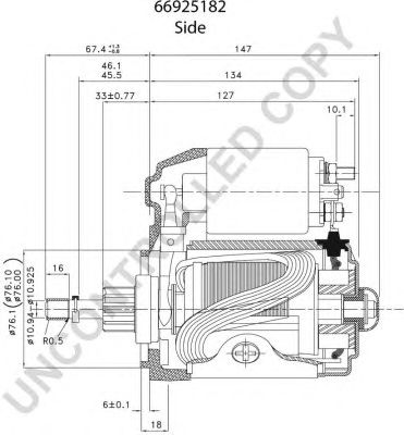 PRESTOLITE ELECTRIC 66925182 -  Стартер